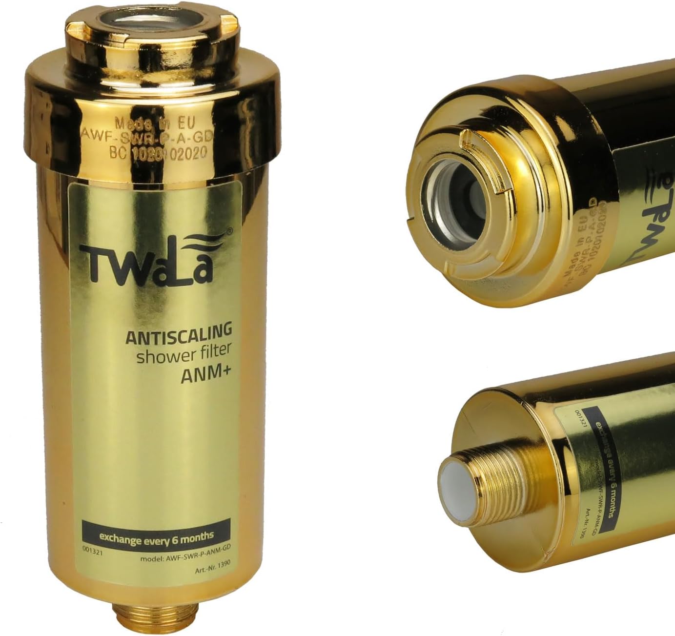 Duschfilter, Gold