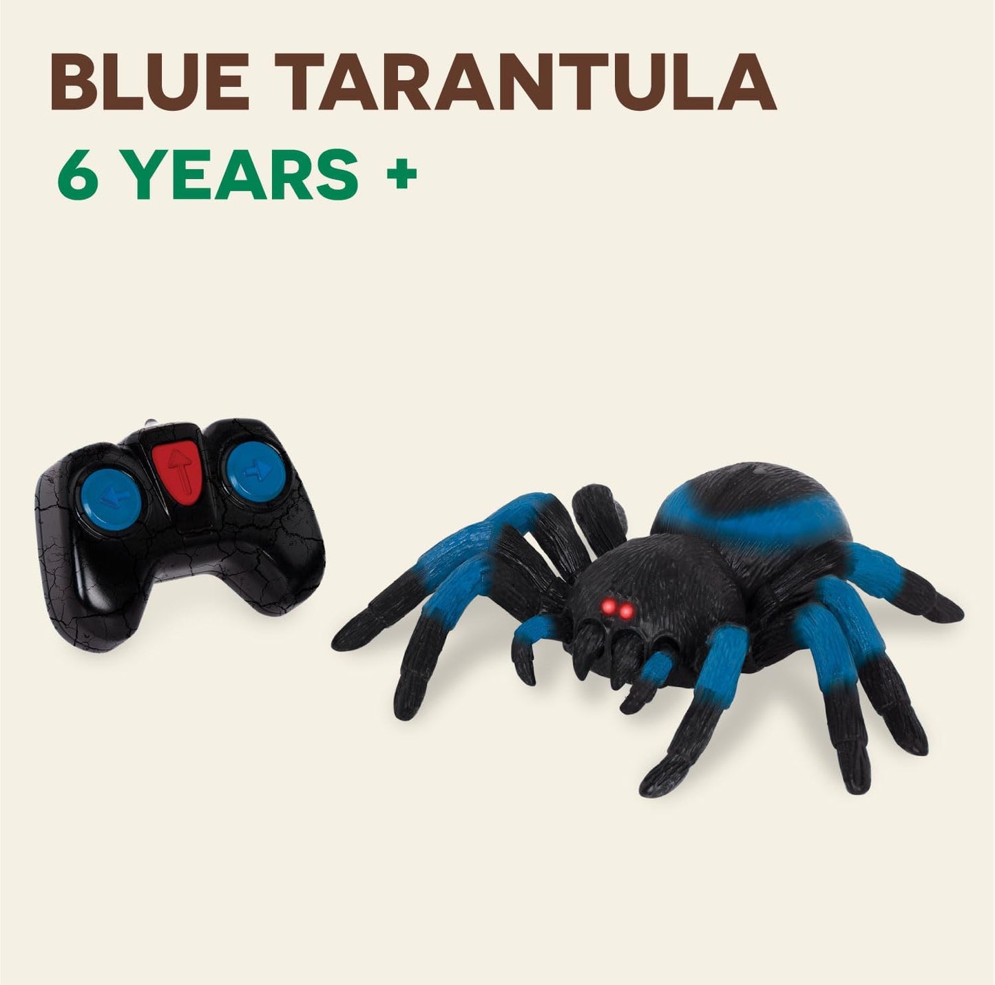 Ferngesteuerte Tarantel mit LED-Augen, Blau