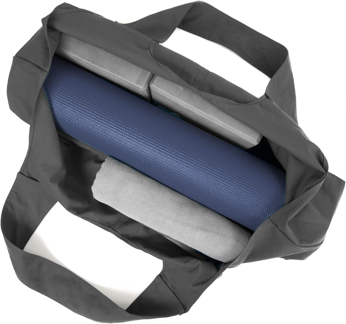 Yogatasche für Matte und Zubehör, Aschgrau