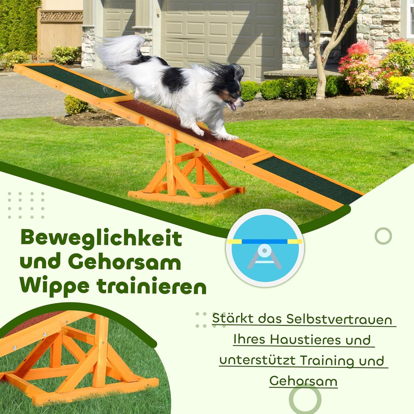 Hundewippe für Einsteiger, Naturholz