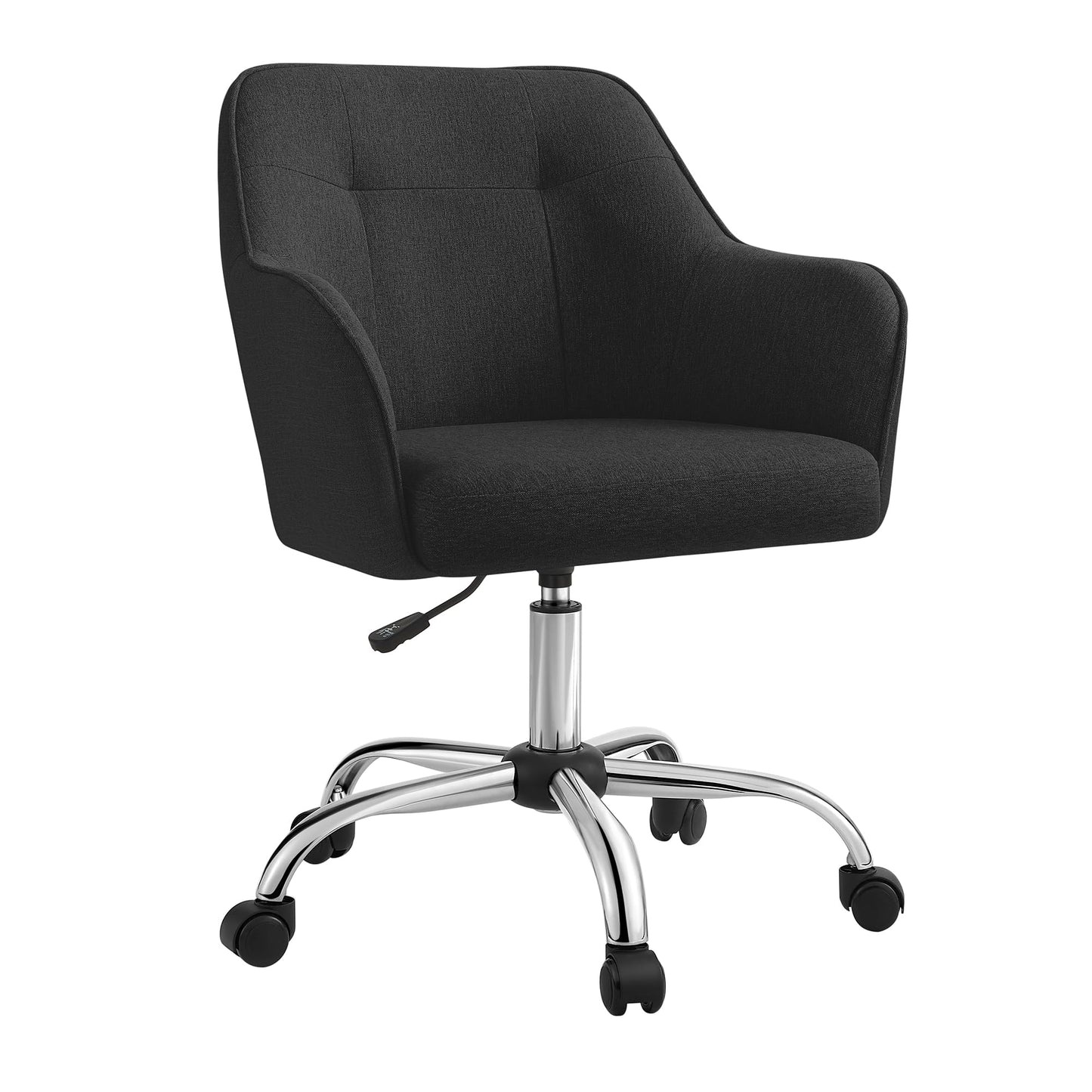Homeoffice Drehstuhl, Schwarz Baumwollmischung
