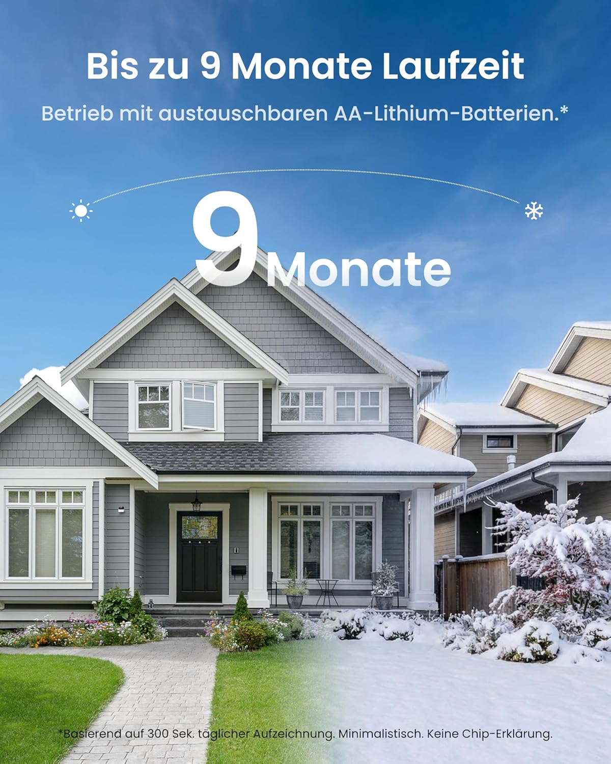 Überwachungskamera mit KI-Erkennung und IR-Nachtsicht, 1 Kamera