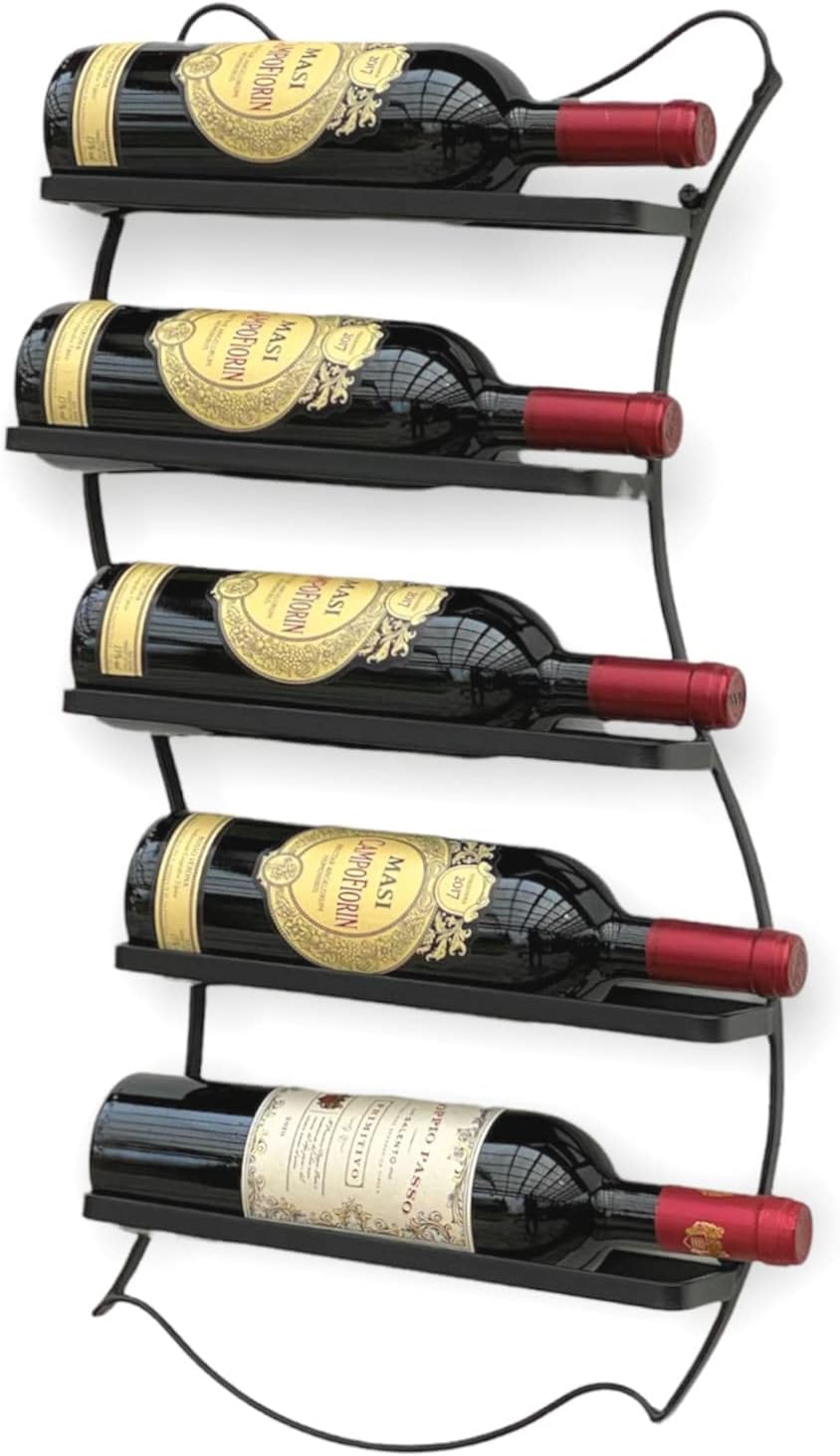 Weinregal Wandhalterung für 5 Flaschen