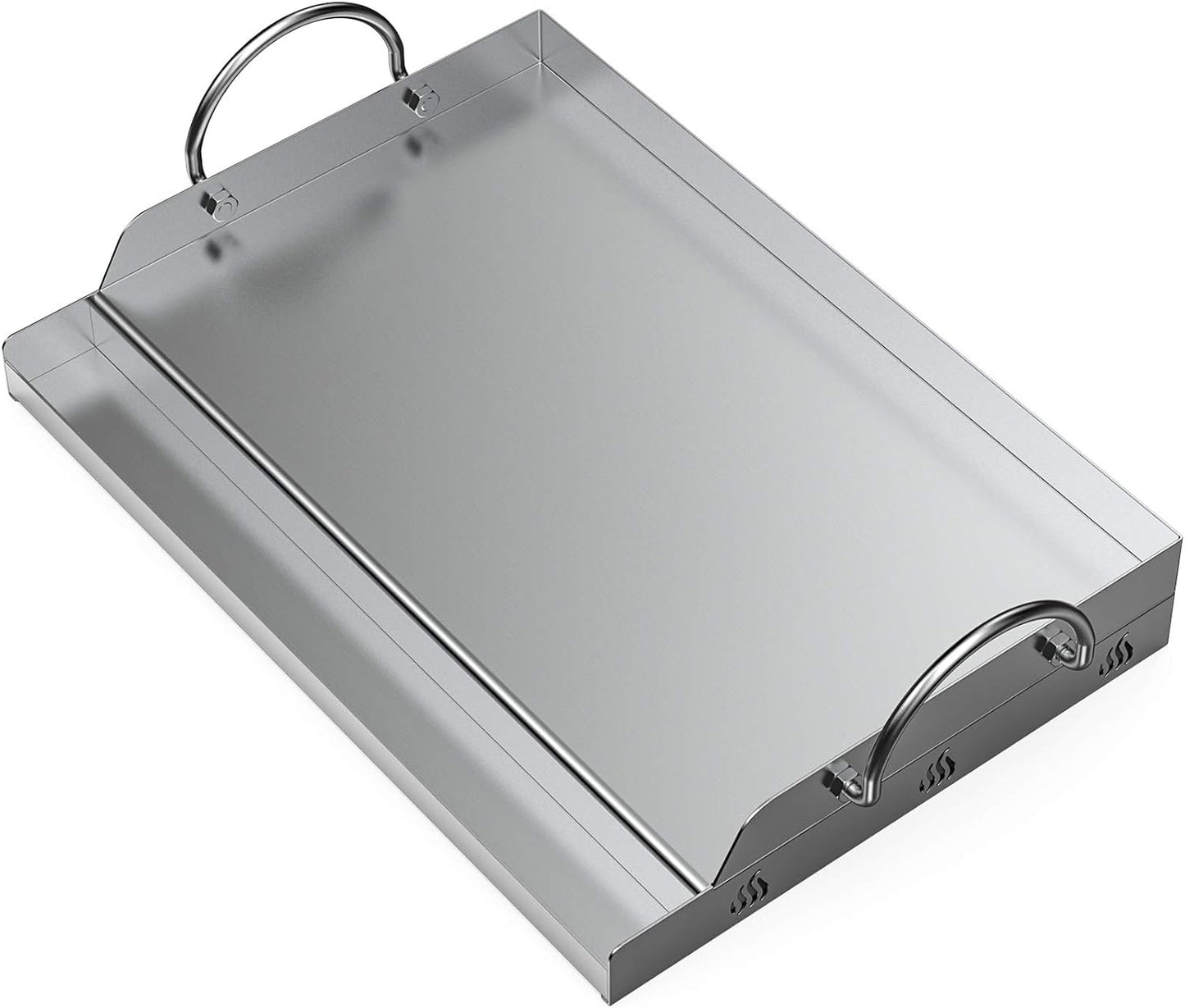 Universal BBQ Grillplatte mit Fettwanne (51x32x7cm), 18“ X 12"