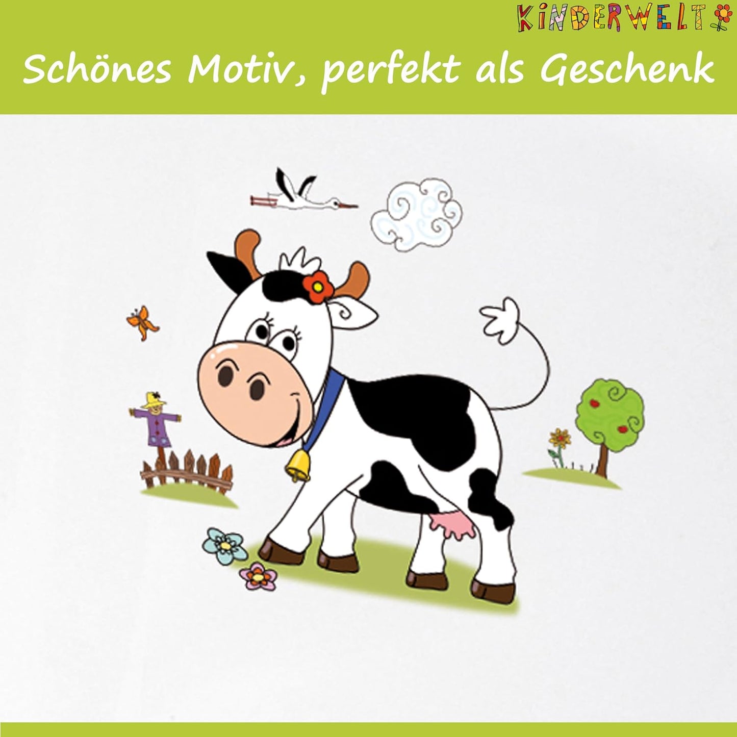 Baby-Badewanne 100 cm Funny Farm Motiv, Babywanne 100 cm Funny Farm weiss Motiv