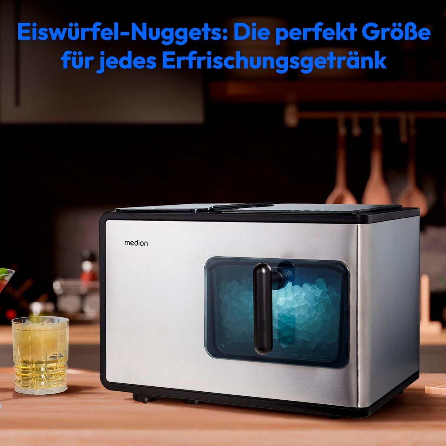 Eiswürfelmaschine MD11960 (Nugget & Crushed Ice), 15kg, Nugget | Crush