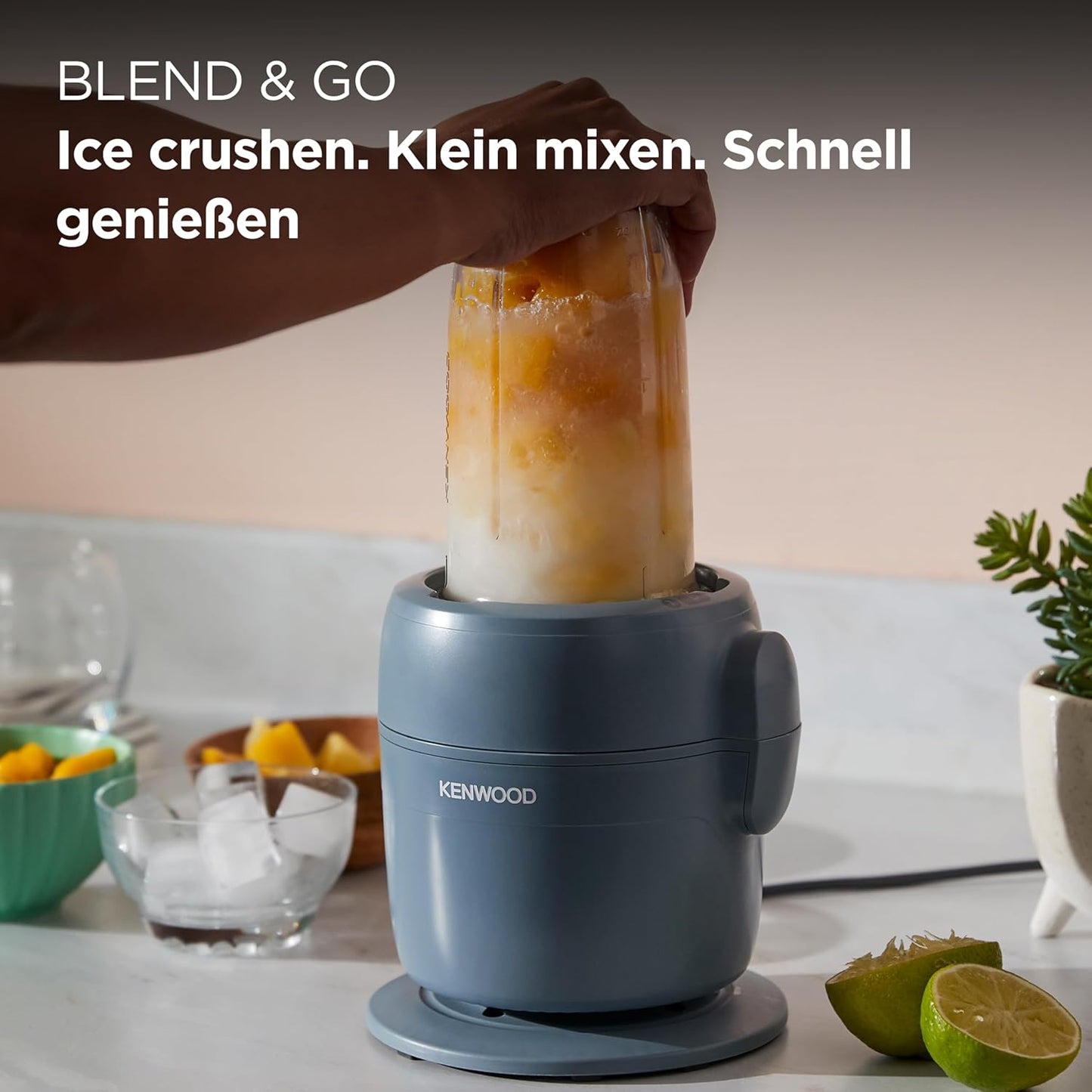 Multipro Go, Mit Standmixer-Aufsatz, 900W Blau