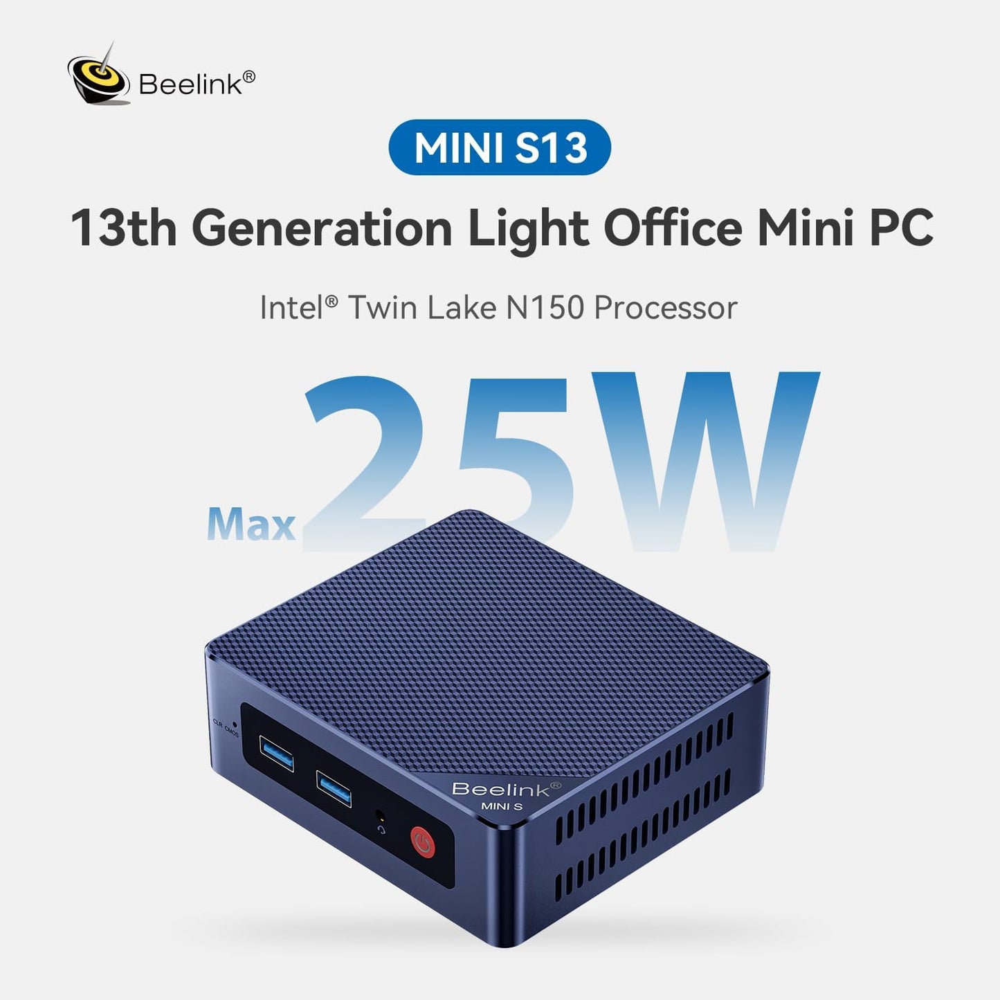 Mini PC S13, N150 16+500G/2.5G*2
