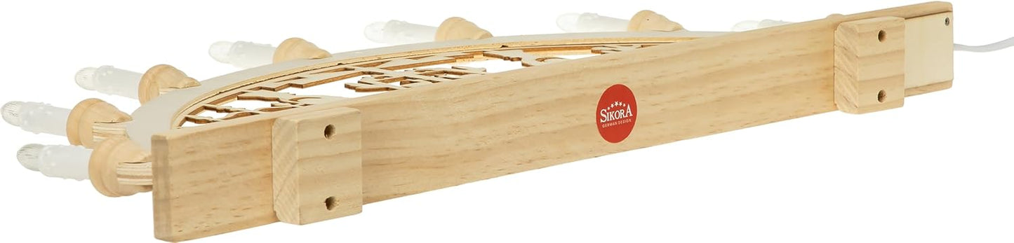 Holz Schwibbogen LED Lichterbogen "Gute Stube" 57 cm, Gute Stube