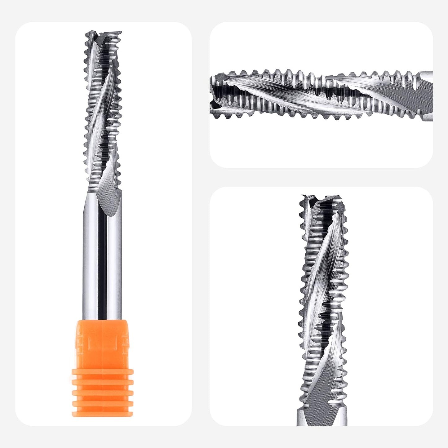 Fräser 3 Flöten Schruppfräser 8 mm CNC-Vollhartmetall