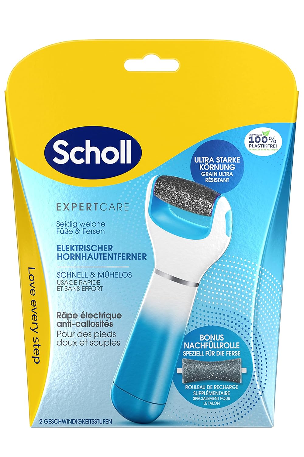 Hornhautentferner, DE Design Blau