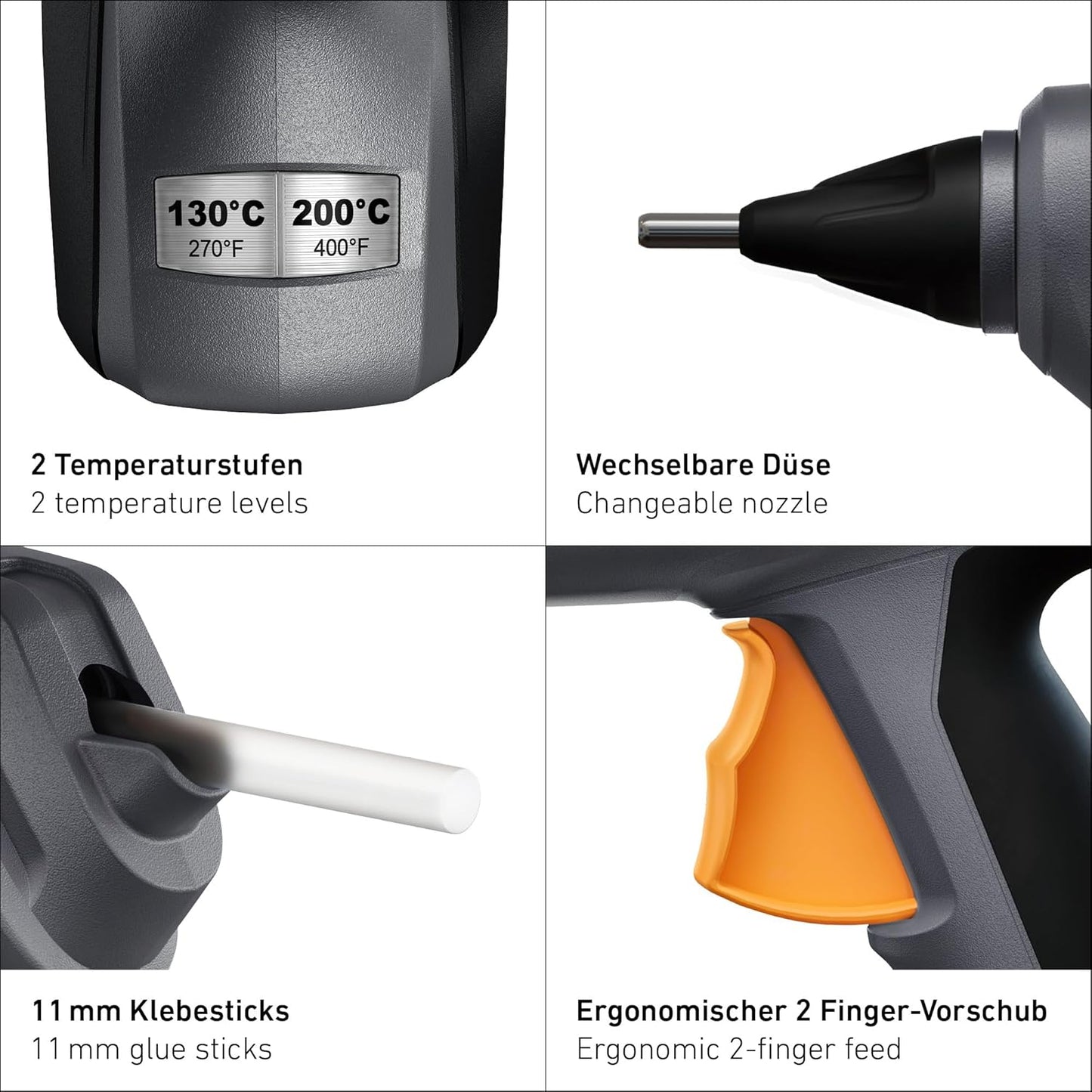 Akku Heissklebepistole MobileGlue 3011 Set, Inkl. 2.5 Ah Akku & Ladegerät