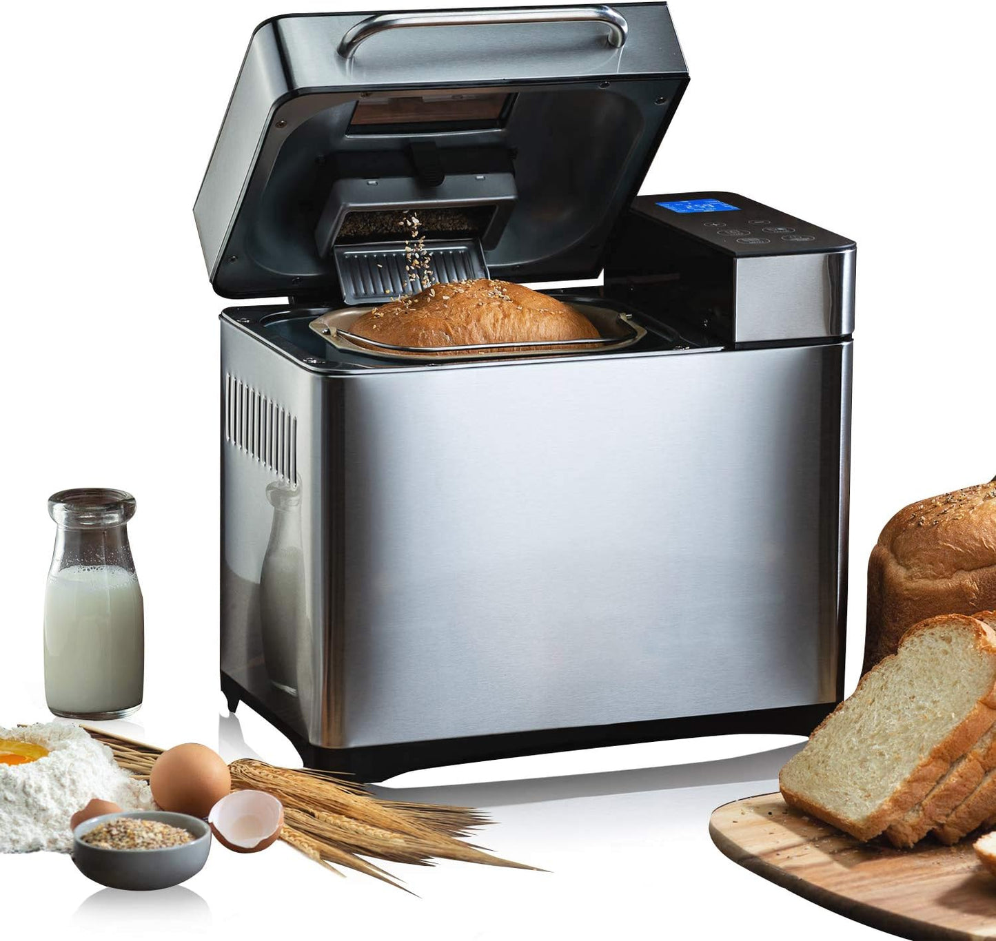 Brotbackautomat mit 19 Programmen und 15 Std. Timer