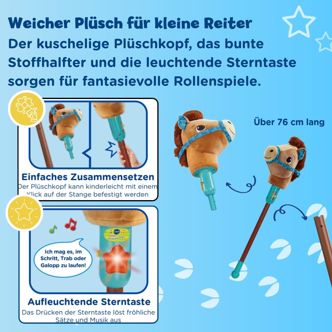 Interaktives Steckenpferd Galoppier-mit-Mir-Pferd