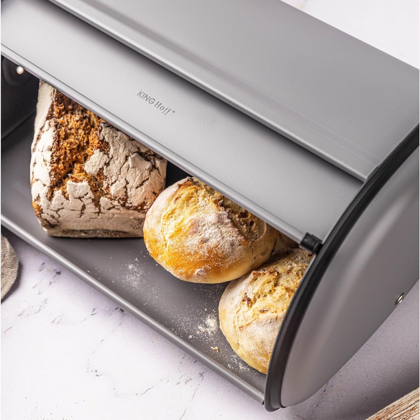 Brotkasten, Grau Groß
