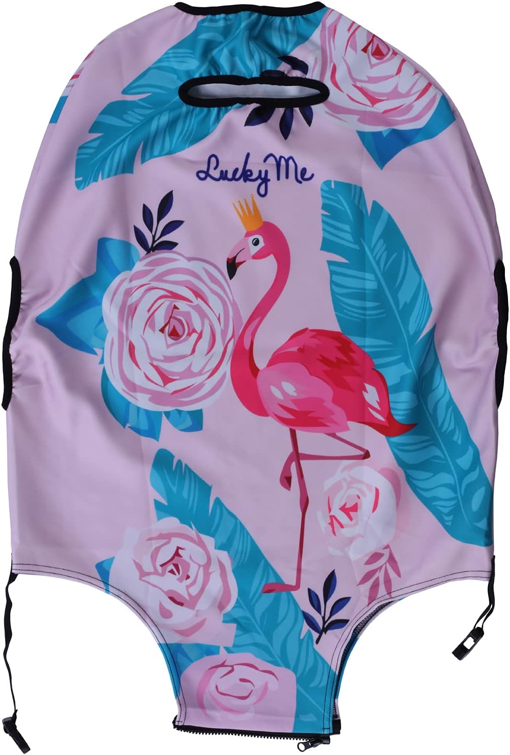 Elastische Kofferschutzhülle, L Flamingo