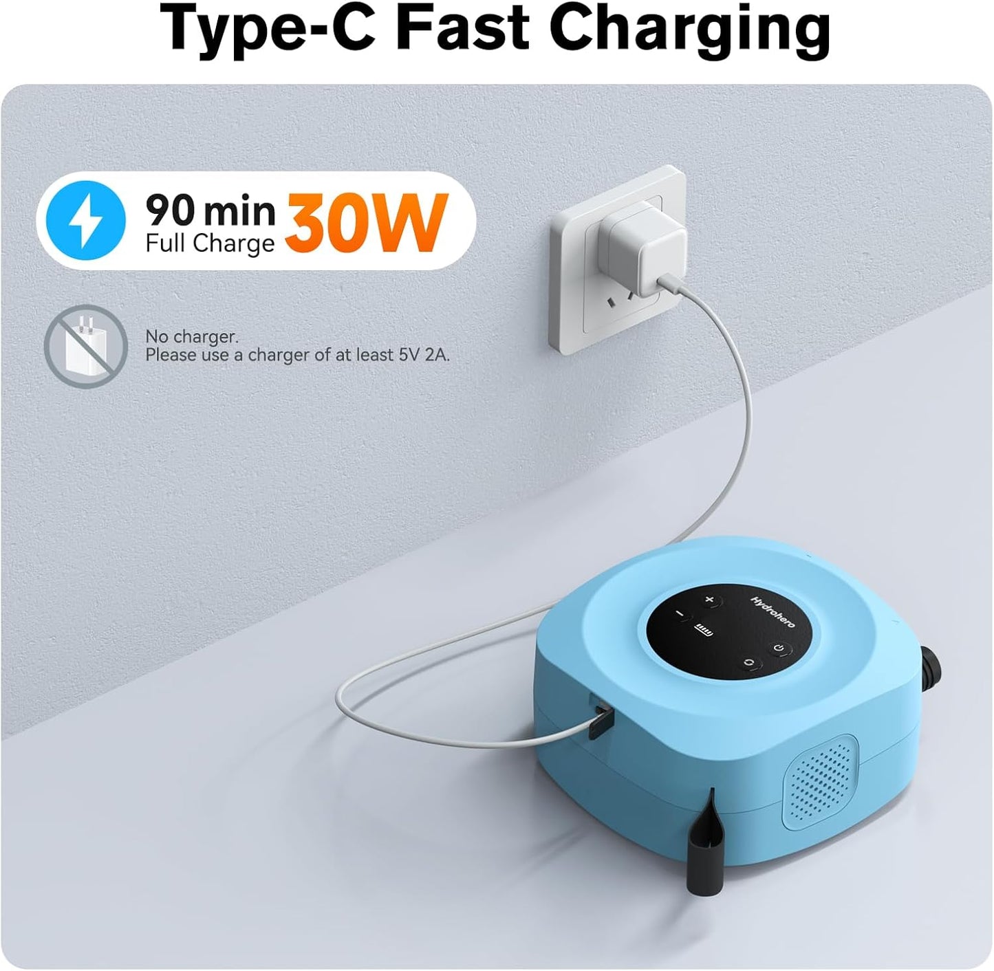 Elektrische SUP Pumpe, Blau