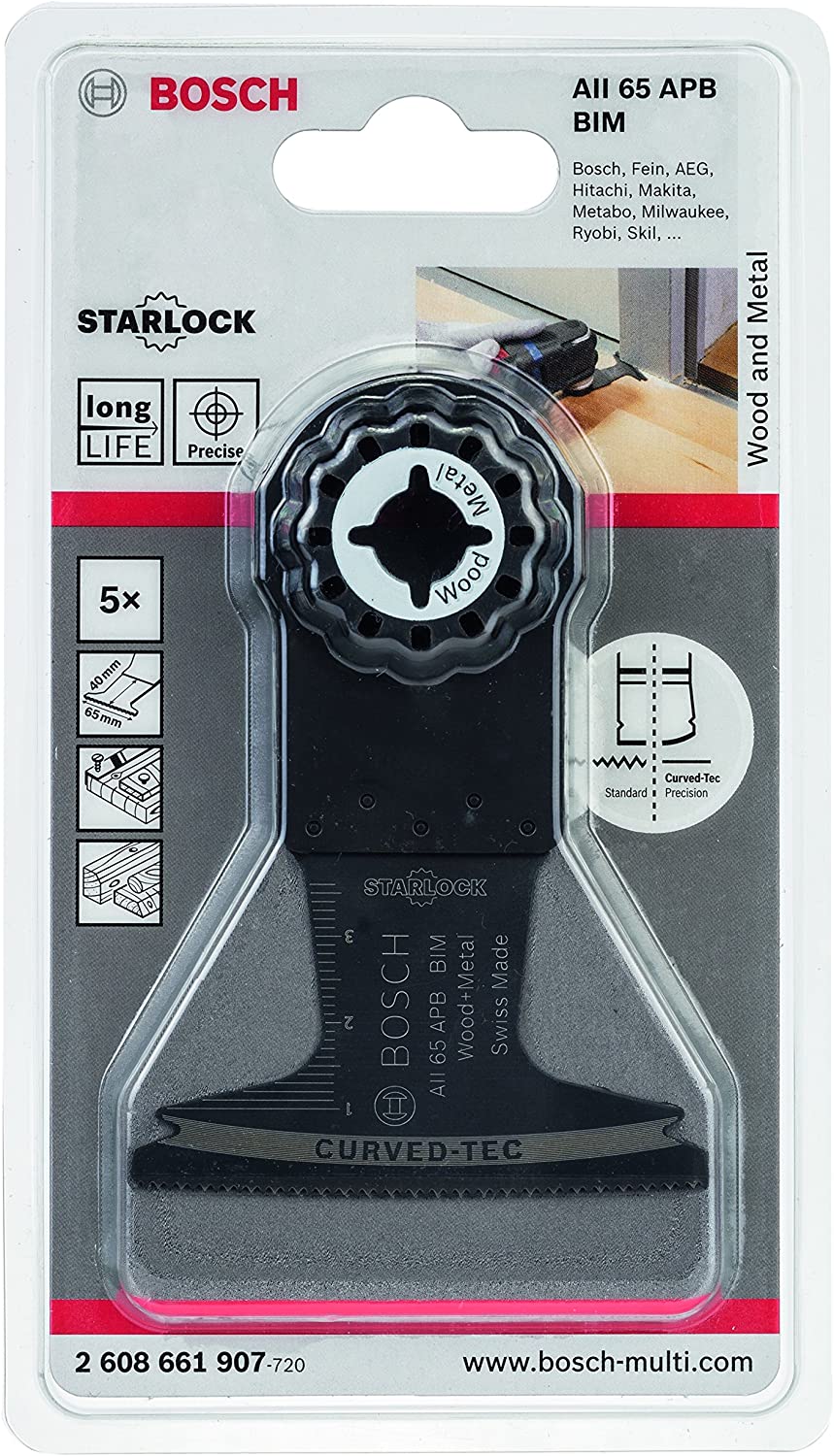 BIM Tauchsägeblatt Wood+Metal AII 65 APB, 5 Stück, 5 stück Alte Version