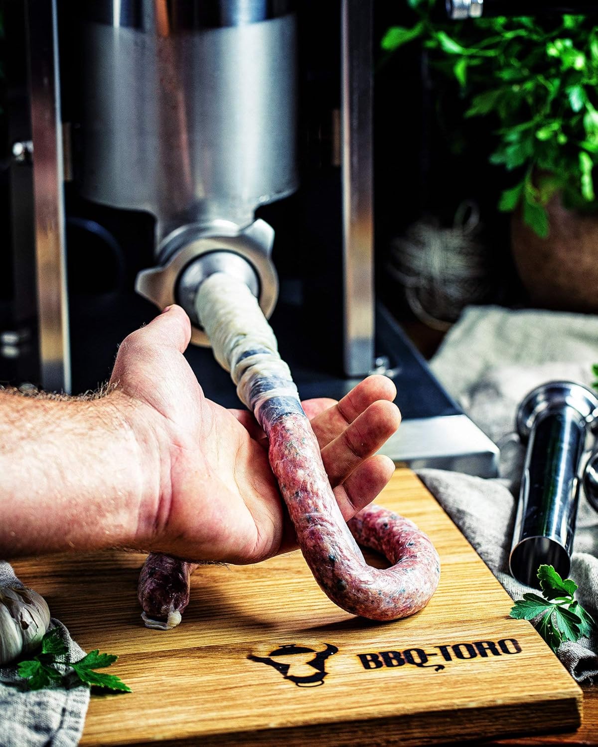 Profi Wurstfüllmaschine mit 2-Gang-Getriebe, 3 Liter Schwarz