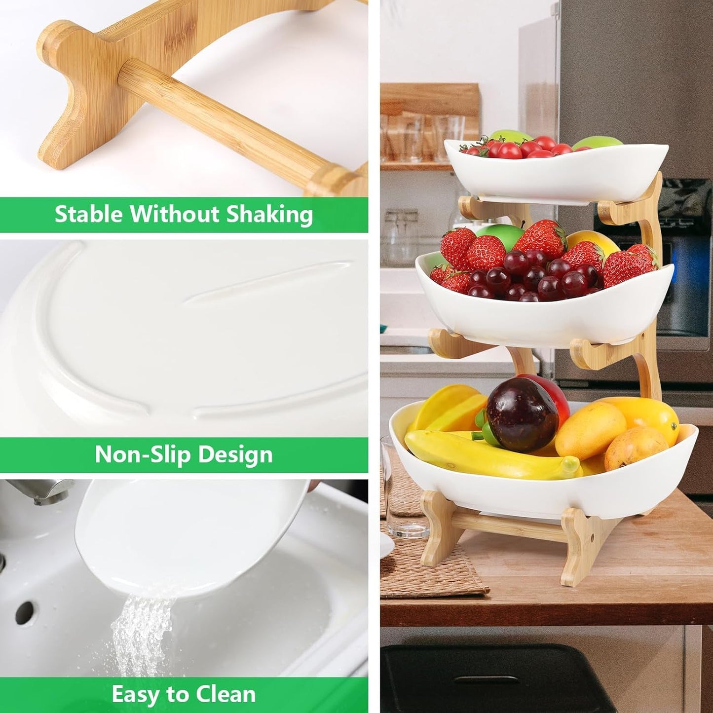 Obst Etagere mit 3 Etagen