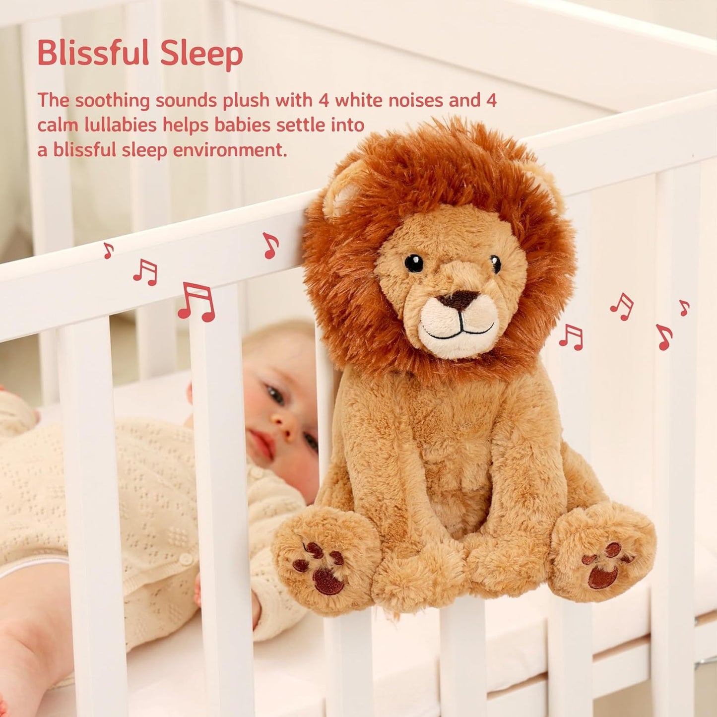 Kuscheltier mit Musik Lion Louis, Louis Lion