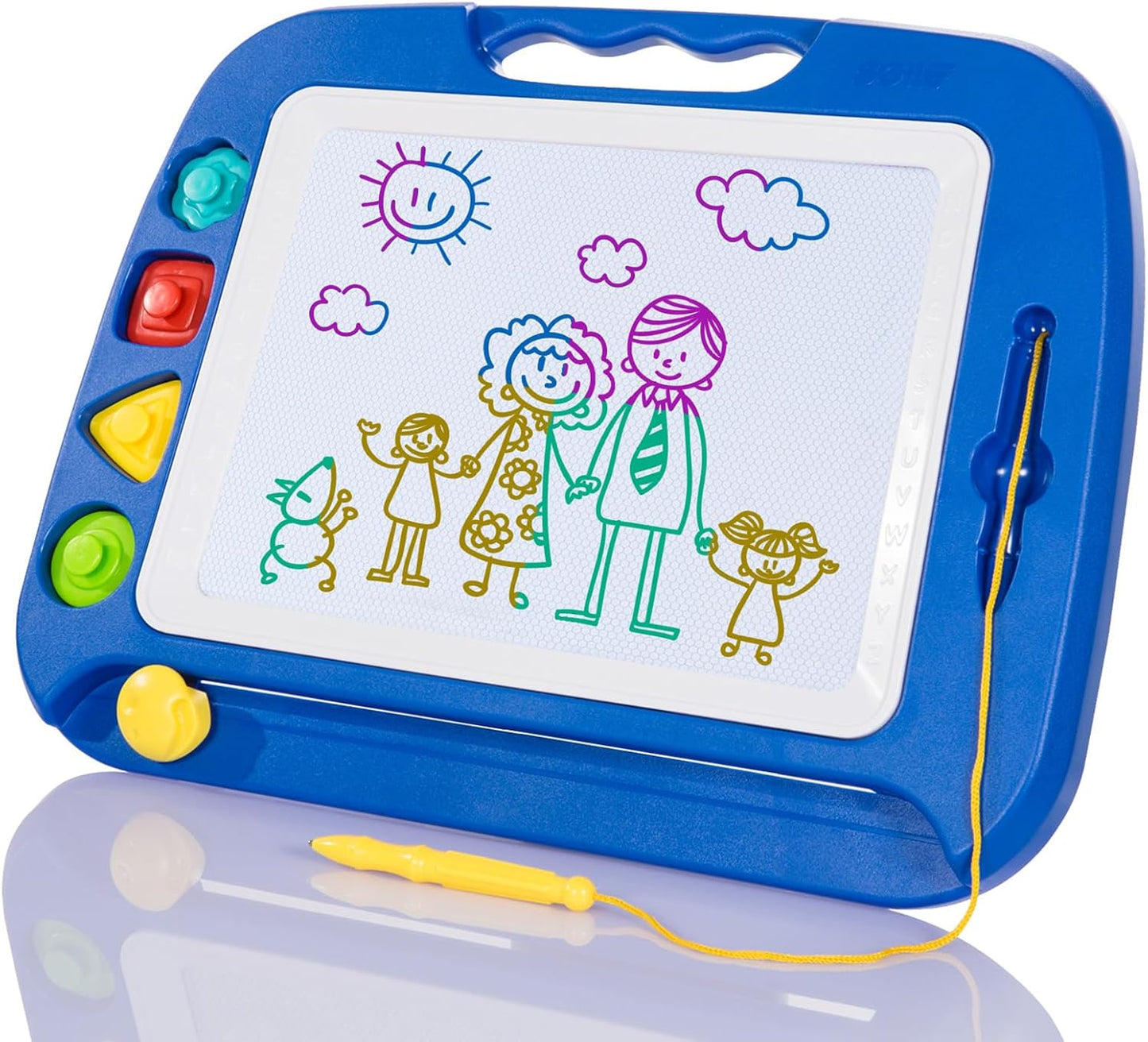 Magnetische Zaubertafel, Blau / 42B x 32H cm