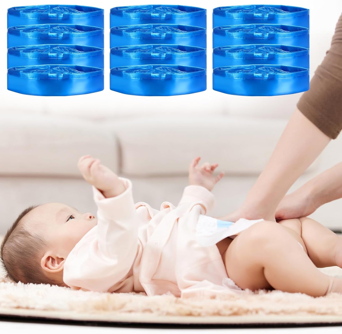 Nachfüllkassetten für Windeleimer (12 Stück, 4,5m)