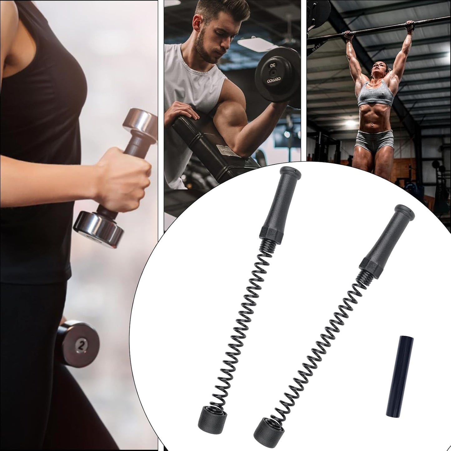 2er-Pack Tragbare Battle Ropes für Ganzkörpertraining