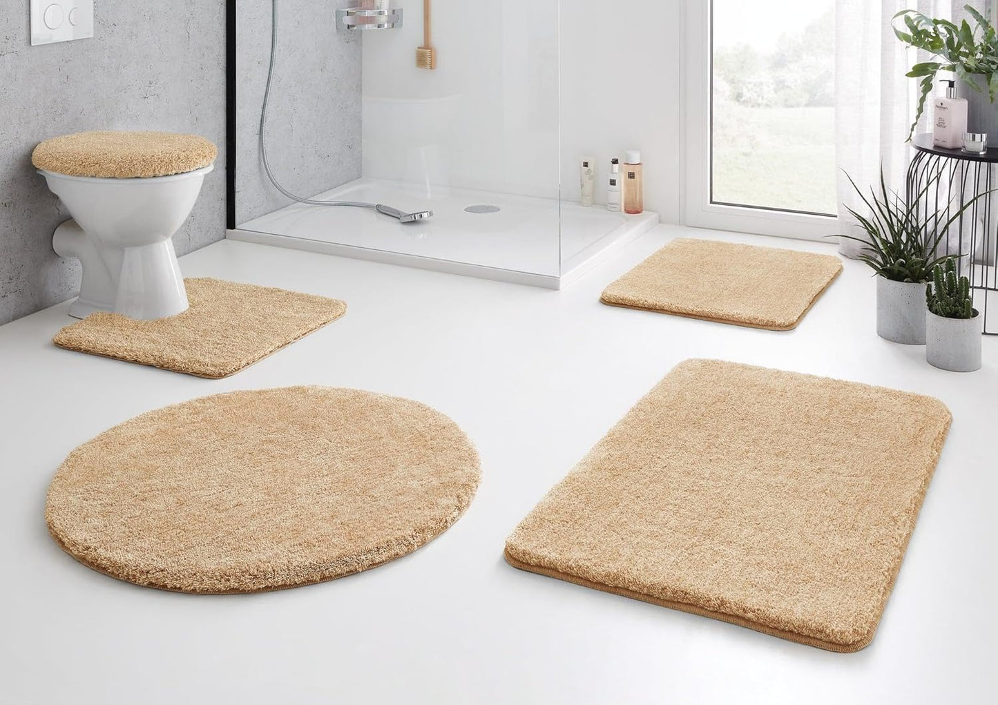 Badteppich Relax, Champagner 70 x 120 cm (Rechteckig)
