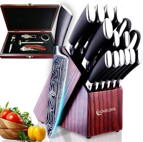 15-teiliges Messer Profi Set, Damasucs 20 Pieces Knife Set
