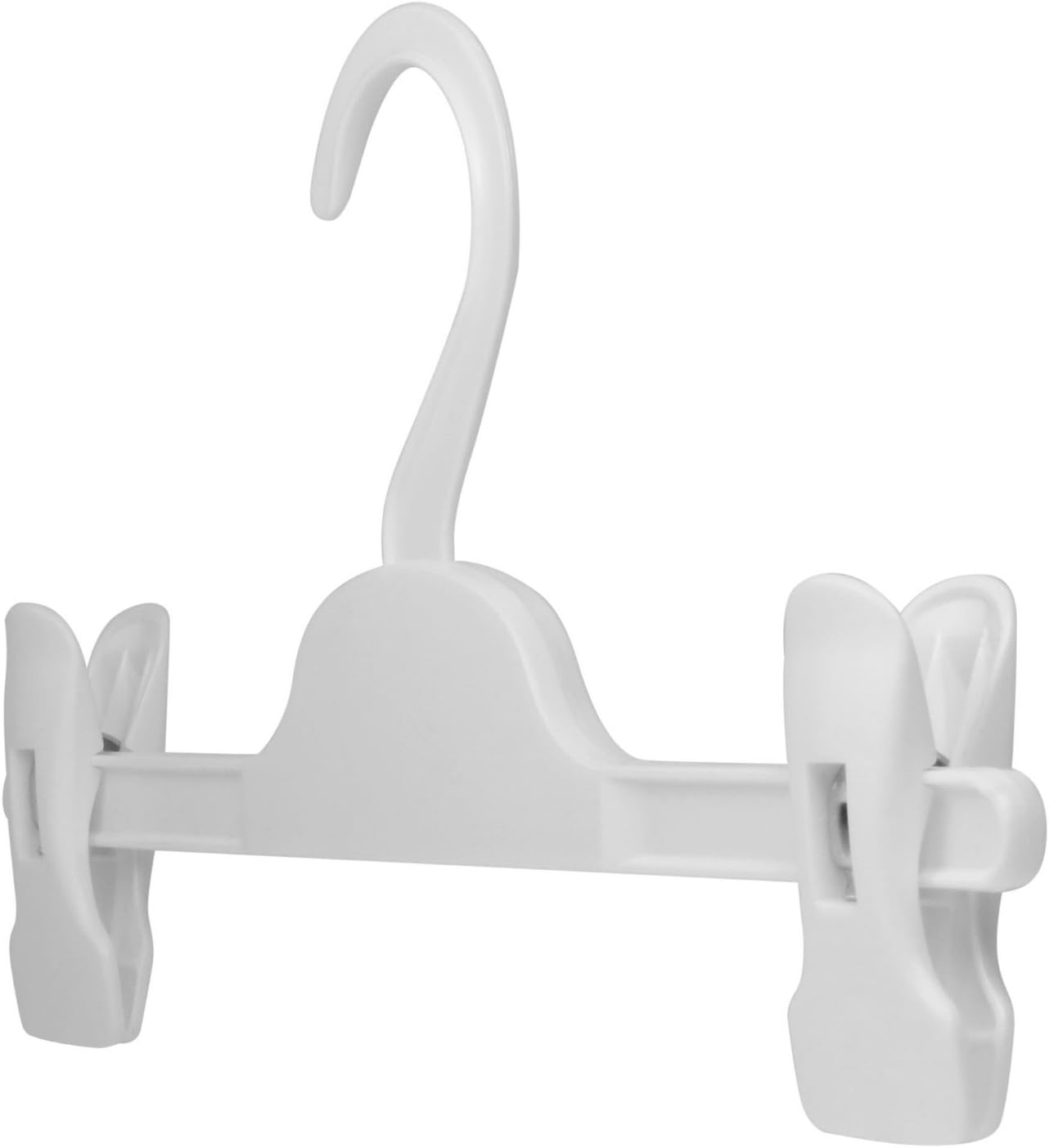 20er-Set Kleiderbügel mit Clips für Babykleidung, M Weiß