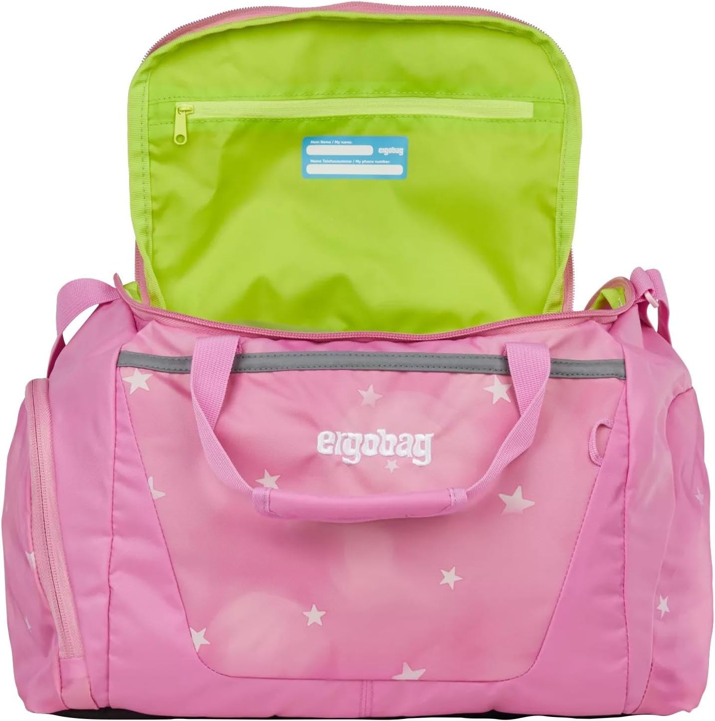 Kindersporttasche mit Schuhfach, Wolkenzaubär - Pink