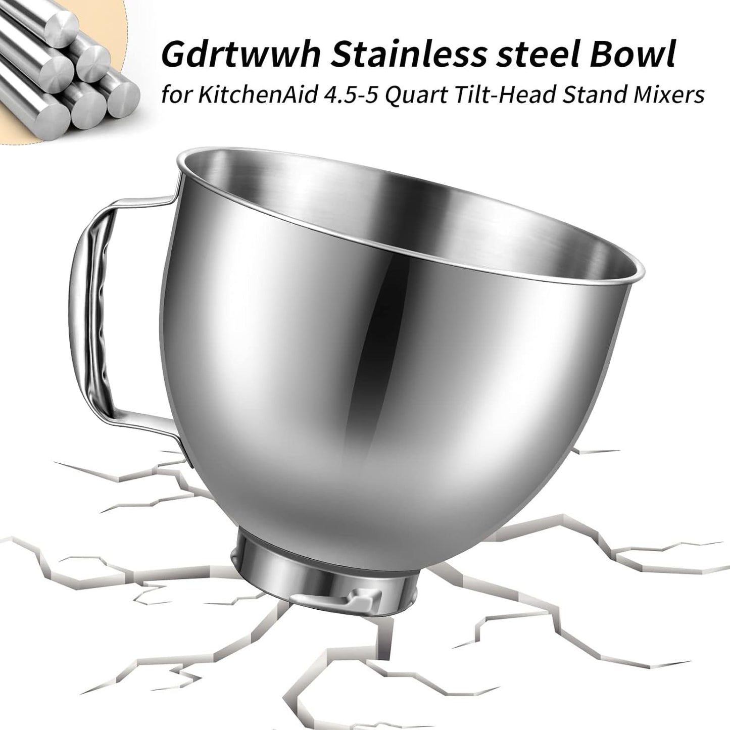 Rührschüssel für KitchenAid Standmixer, Mixer Bowl