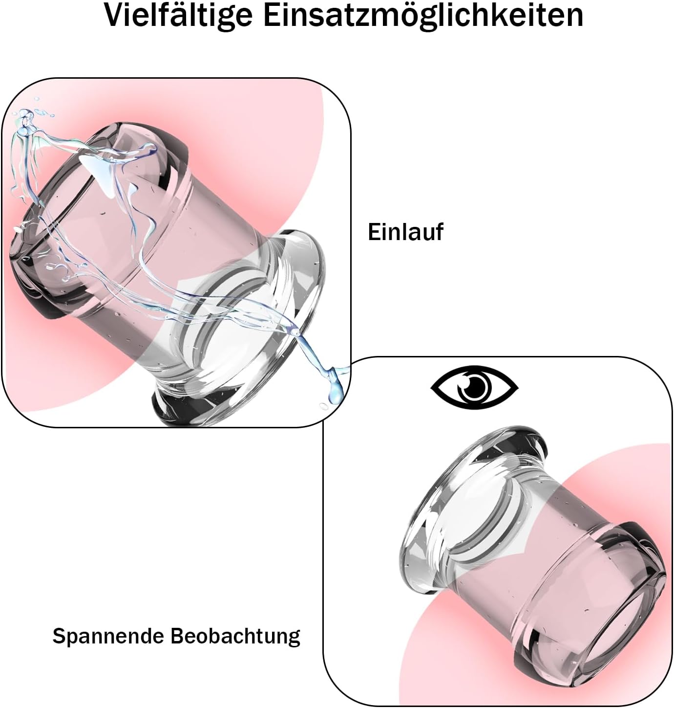 Analplugset mit Tunnel-Design, S+m+l+xl