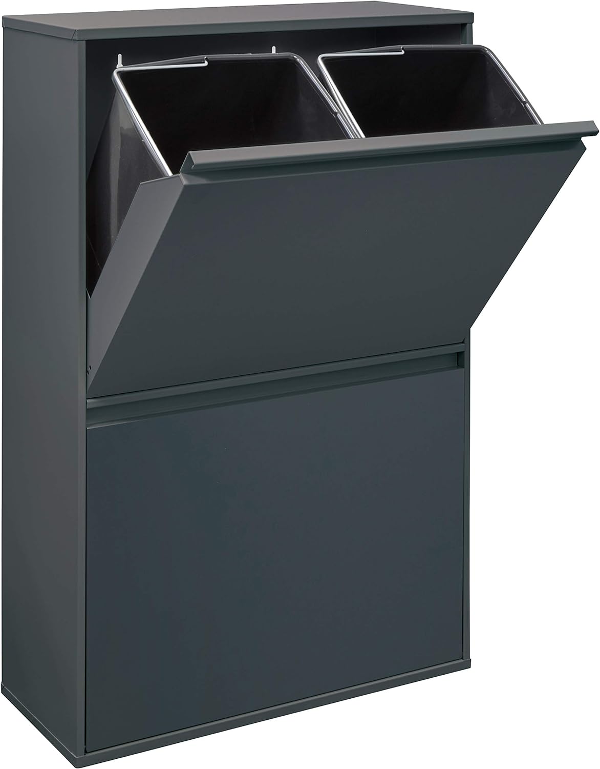 Basic CR604-B Mülltrennsystem, Abfalleimer - Anthrazit