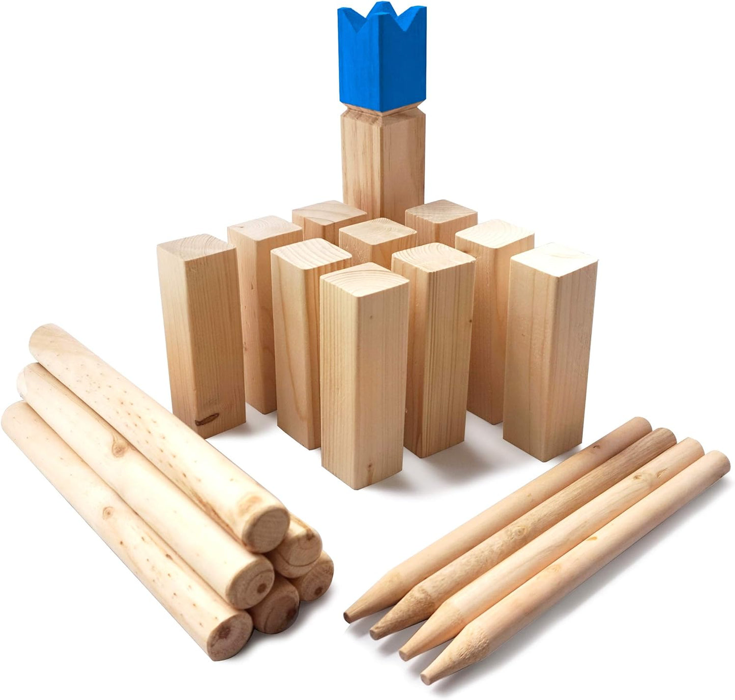 Wikinger Wurfspiel 7115365058, Kubb Royal - 30 X 5,2 X 5,2 Cm König