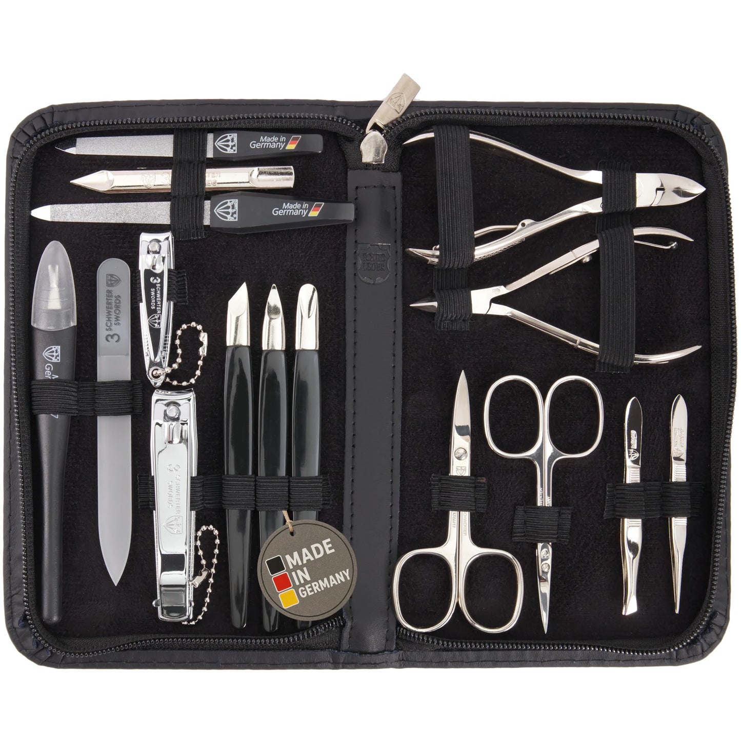 16-tlg. Maniküre-Pediküre-Set Cinisello, SCHWARZ