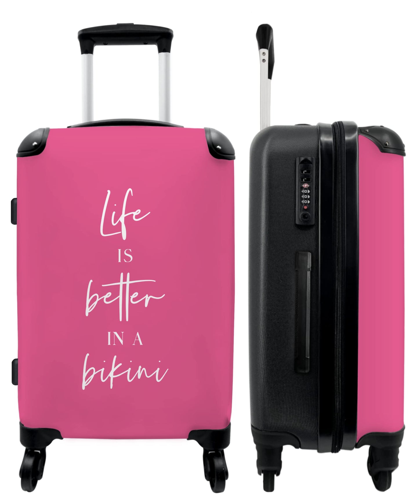 Grosser Trolley-Reisekoffer mit 4 Rollen (90L)