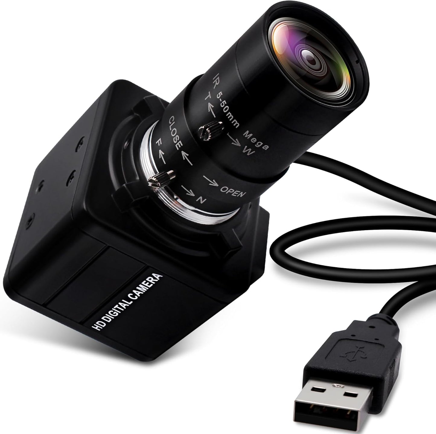 4K Ultra HD Webcam mit Zoom-Objektiv (5-50mm), 4K 2160P IMX317 Sensor