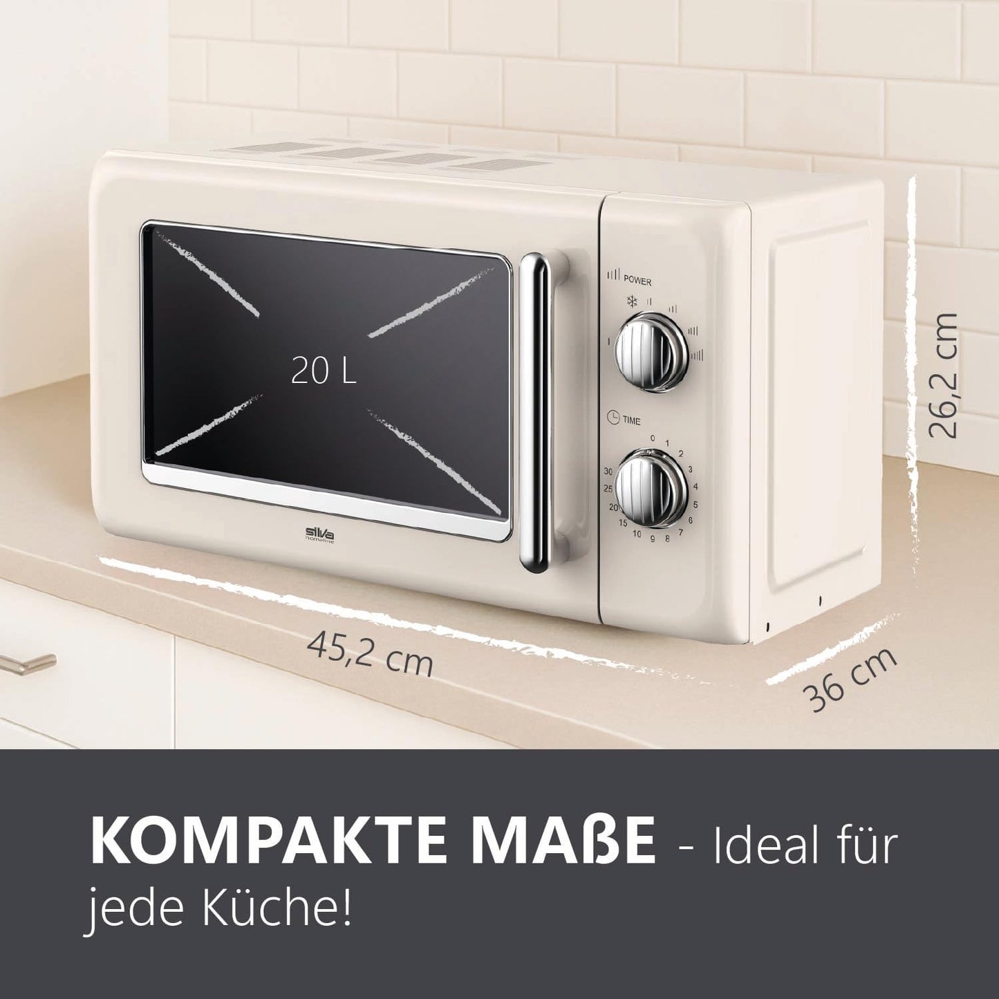Retro-Mikrowelle Homeline MWR25.3