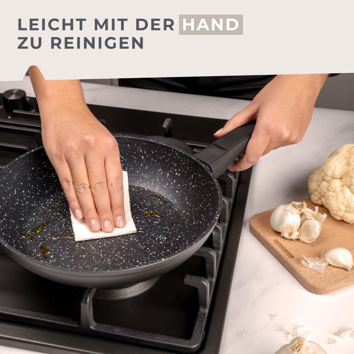 66017 Wokpfanne Marble, Wok-Pfanne 28 cm