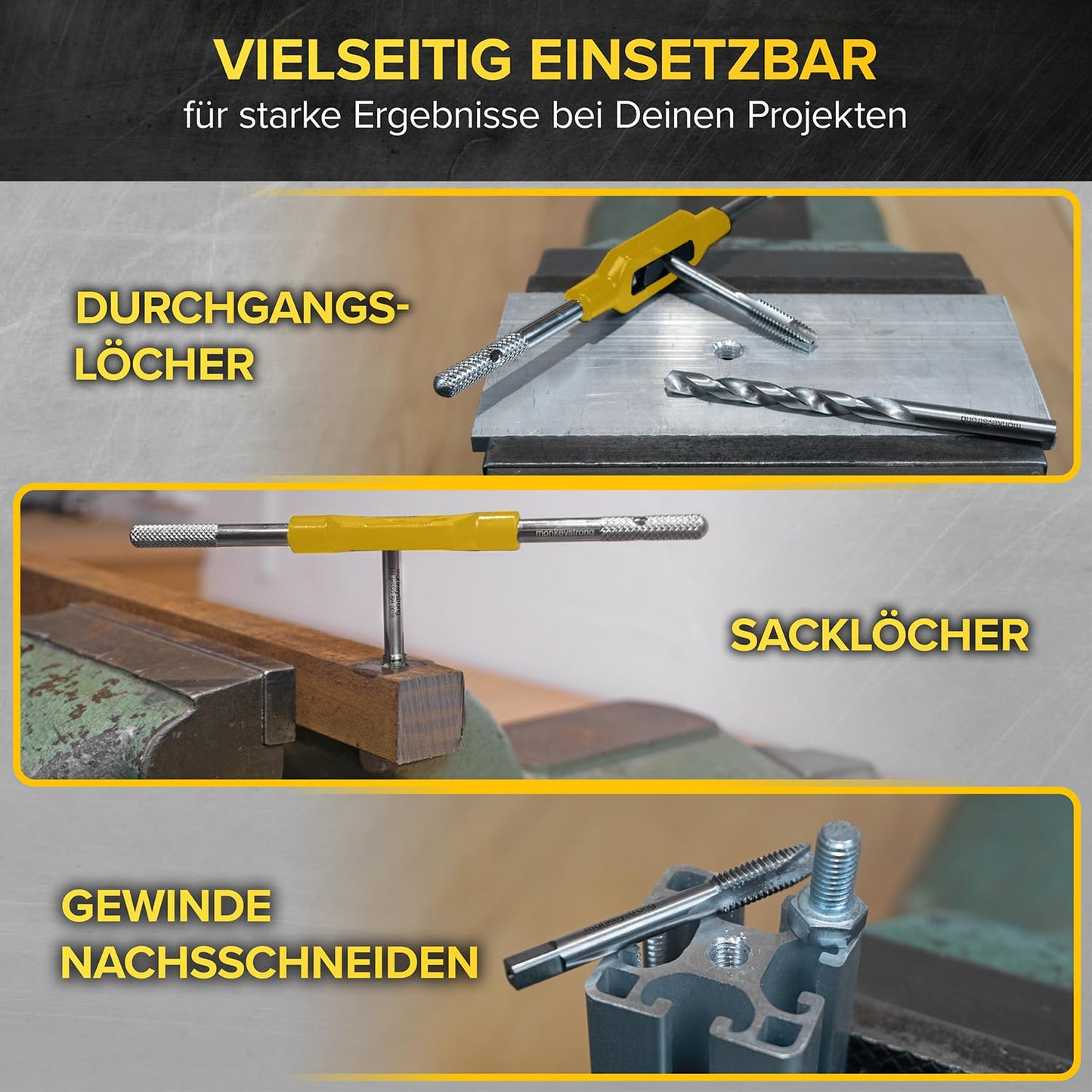 Gewindeschneider-Set, Einfachgewindeschneider