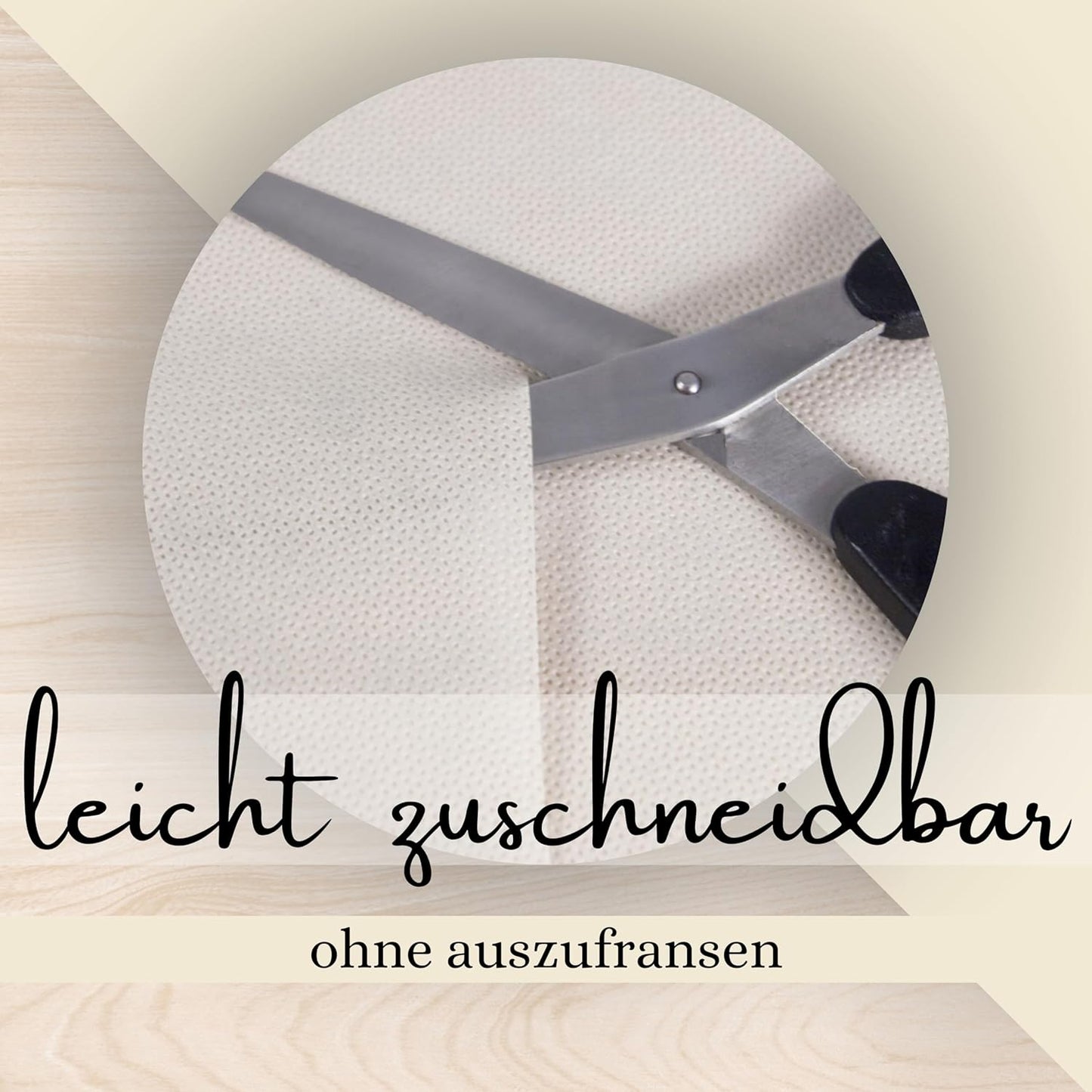 Zuschneidbare Tischdeckenrolle Light, Creme