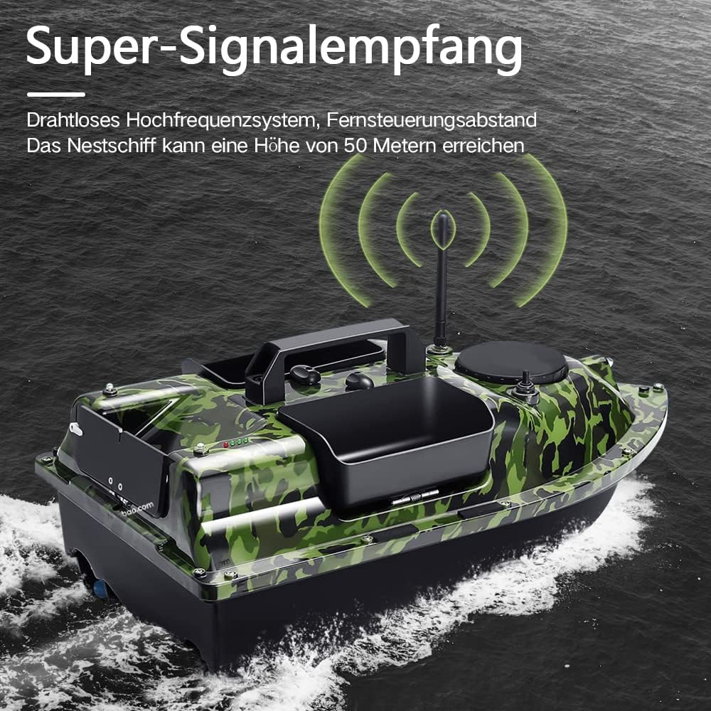 GPS Köderboot Bait Boat 4 mit 3 Katapultbuchten, Bait Boat 4