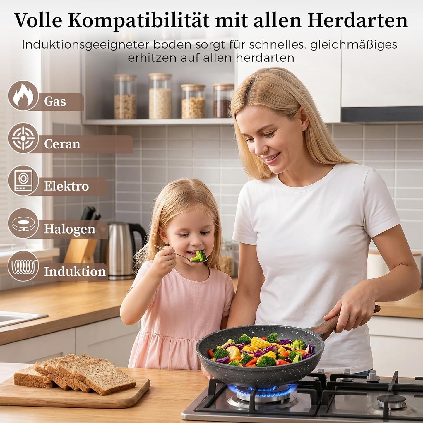 Bratpfanne, Grau 26 cm