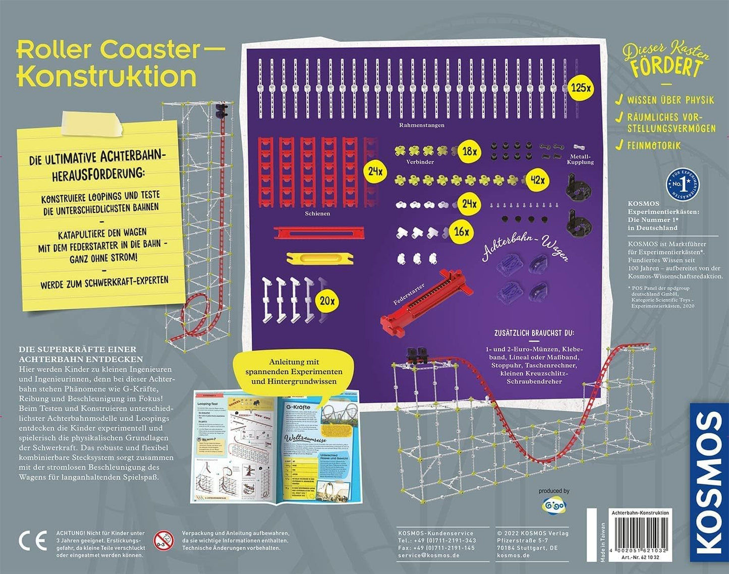 Roller Coaster-Konstruktion, Experimentierkasten