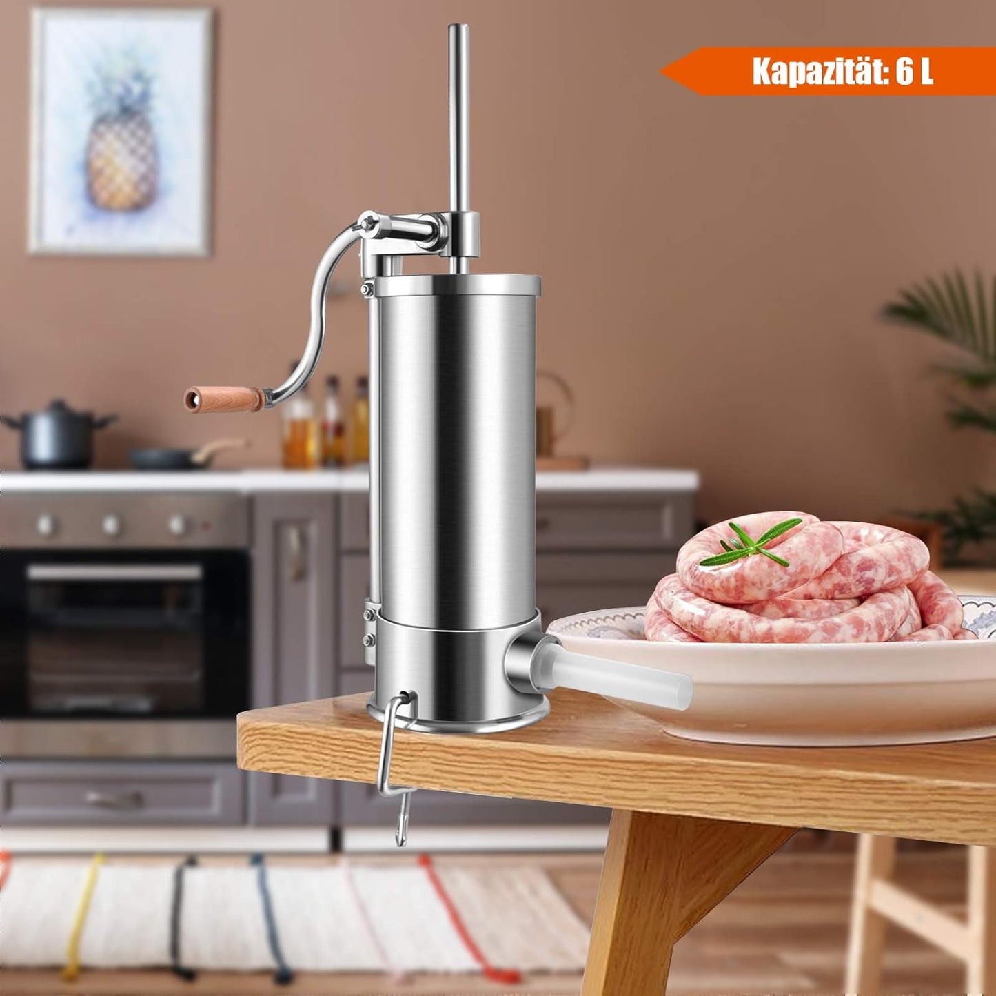 Wurstfüller mit 4 Füllrohren, 5 KG