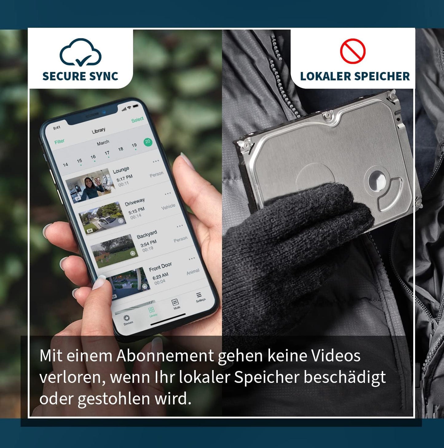 Pro3 Überwachungskamera VMC4040P, Einzelkameral, Weiss