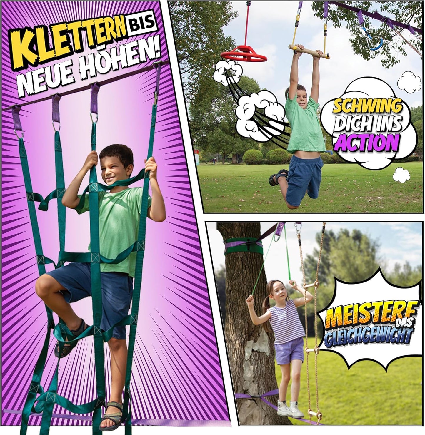 Ninja Warrior Hindernisparcours-Set