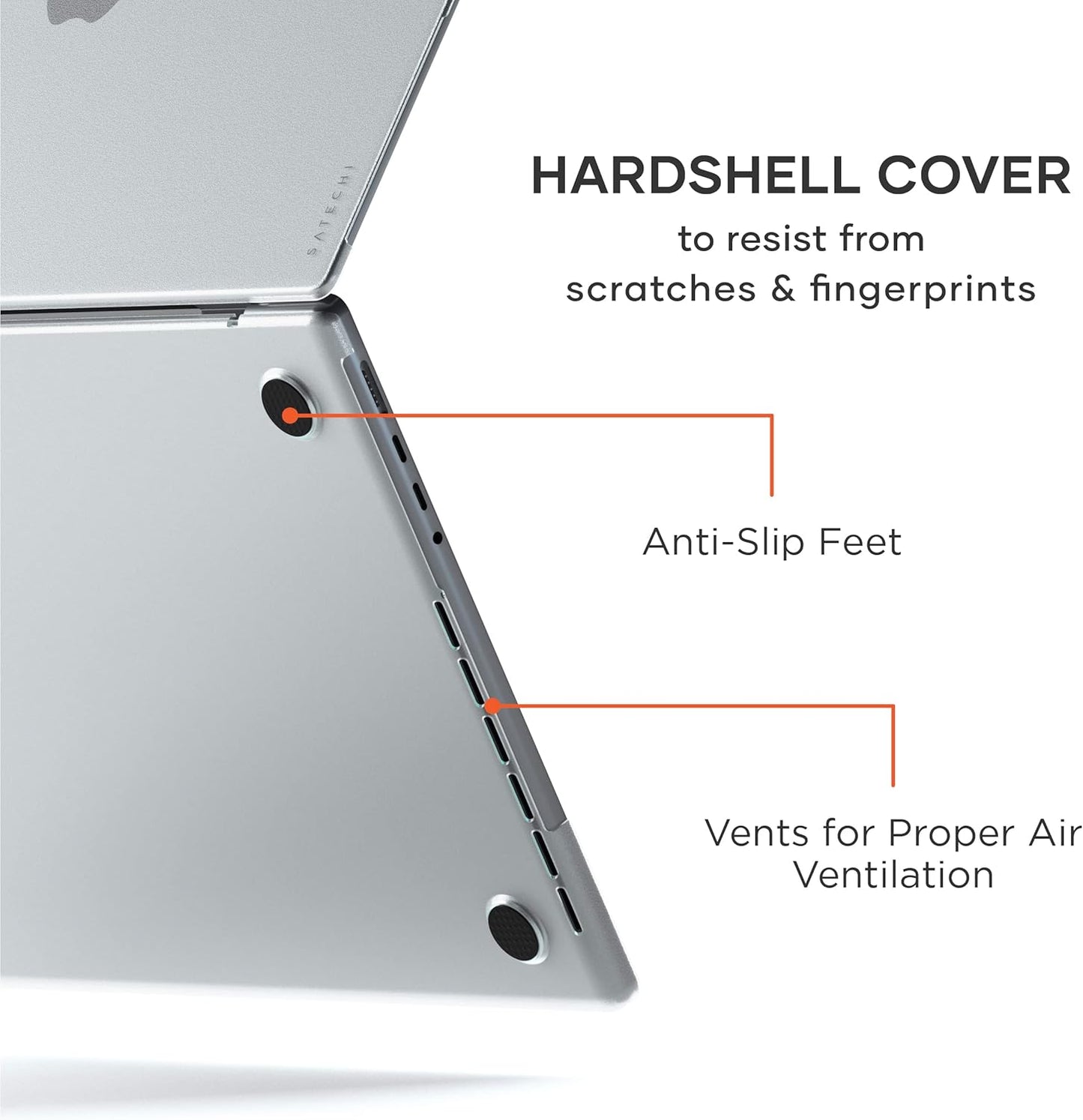Eco-Hartschalencover für MacBook Pro 14-Zoll, Transparent MacBook Pro 14-inch